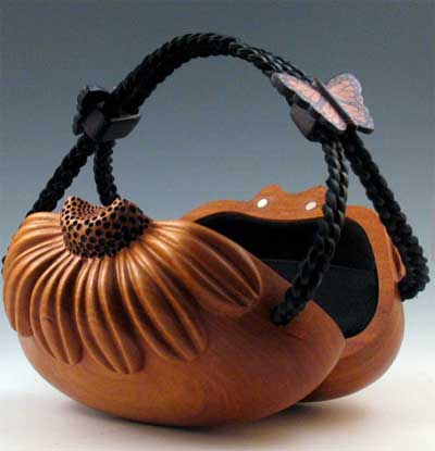 399TWDaisyWoodHandbagOpen