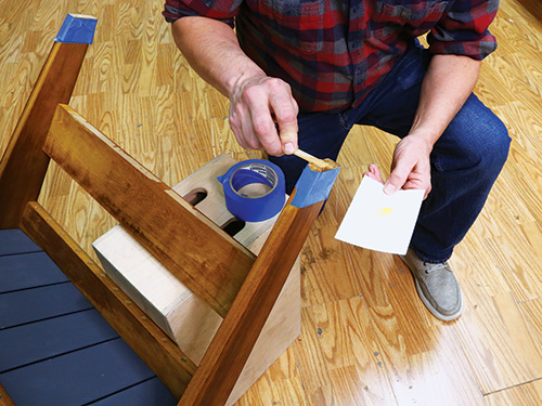 Sealing Adirondack chair leg bottoms with epoxy