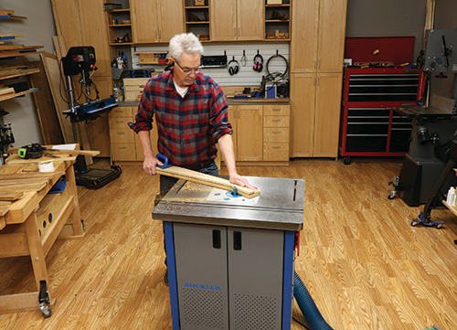 Smoothing interior curve of Adrondack chair part