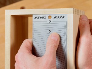 BEVELBOSS3 The corners of the tool also handy for verifying squareness on small boxes and other assemblies.