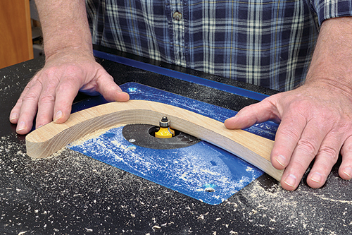 Routing banana hanger interior smooth