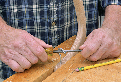 Installing hook for banana hanger