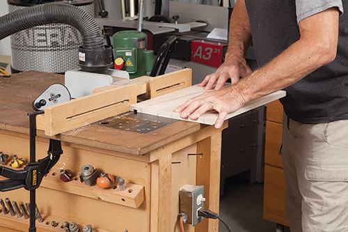 Routing dado in bottom panel of vanity drawer