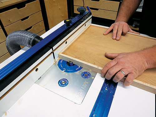 Cutting grooves for t-track installation