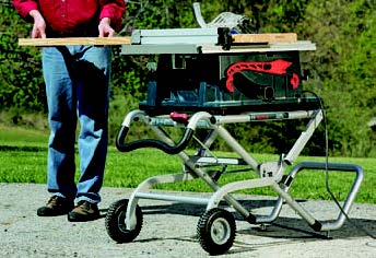 These jobsite-ready table saws should have sturdy mobile bases, and Bosch’s Gravity-Rise design is an exceptional example. It is stable, sets up easily and is built to handle rugged terrain.