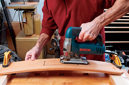 Cutting opening for installing drawer in hall table