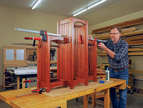 Final test fit of all plant stand parts