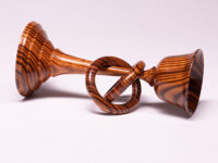 Goblet project with joined turned rings on stem