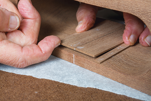 Test fitting center drawer slide