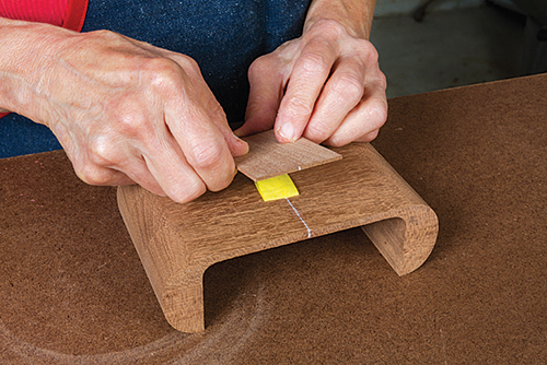 Using tape during test fit in caddy drawer
