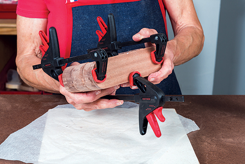 Gluing back onto caddy drawer