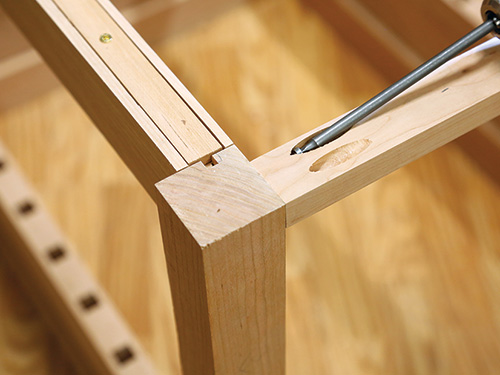 Aligning rail parts for installation