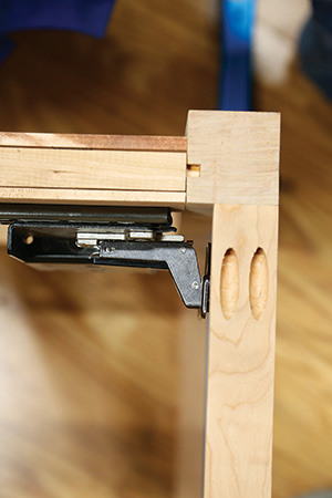 View of installed kennel door slide