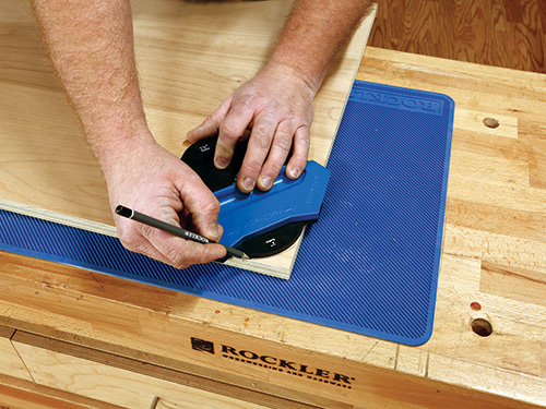 Tracing rounded corners of chevron table