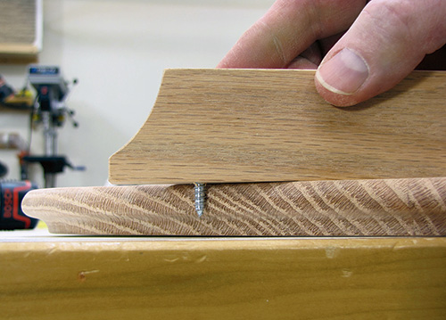 Testing screw length before drilling into tabletop