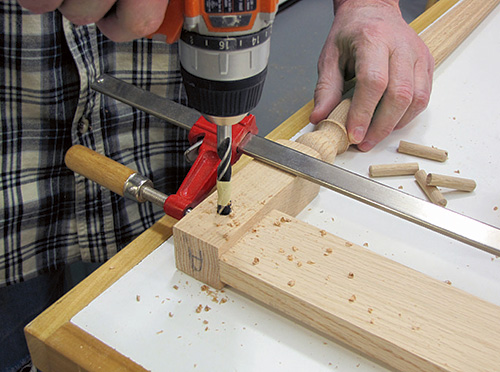 Strengthening table leg joinery with a pinning tenon