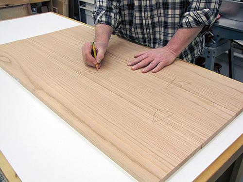 Marking tabletop for cutting