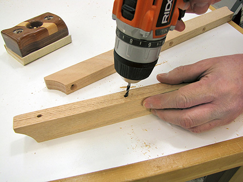 Drilling holes to attach table extender to Civil War table