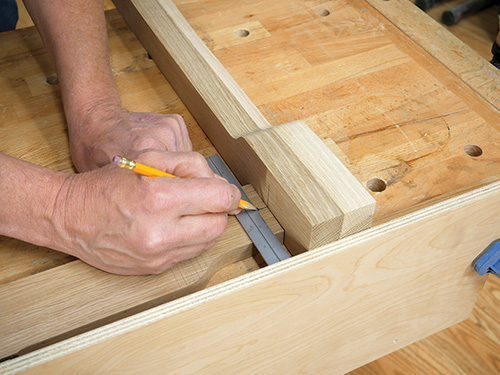 Marking position for installing beadlock joint