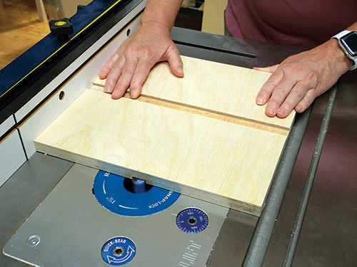 Cutting grooves for step joinery