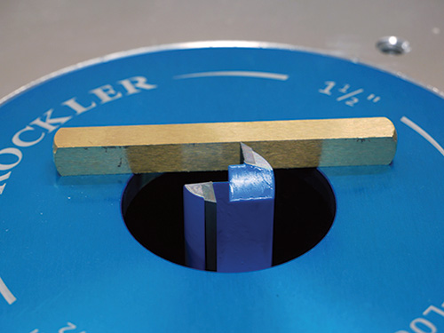 Checking router bit height with a set-up bar