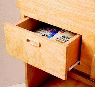 Storage drawer for sanding cart