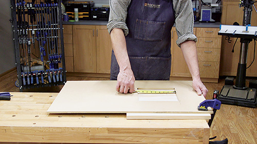 Measuring out base for drill bit organizer