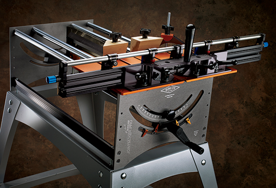 The Jointmaker Pro saw works without power or the need for dust collection. It’s designed for use in small spaces (like a spare room).