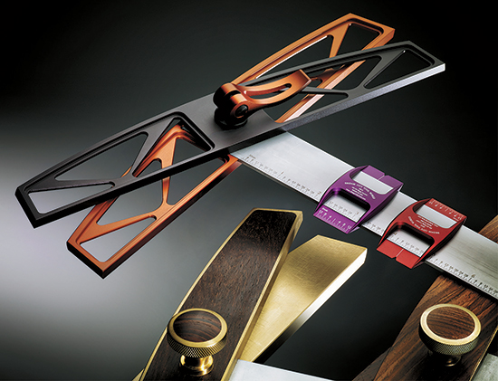 The AS-24 Adjustable Square (version 3) has a lever locking system to accommodate woodworkers with arthritis and other disabilities.