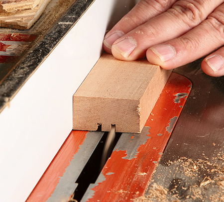Cutting wire channel with standard table saw blade