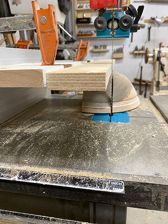 Cutting the the other side of bowl blank