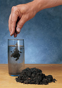 Stain is essentially colored dirt ground up into small particles and disolved into an appropriate medium.