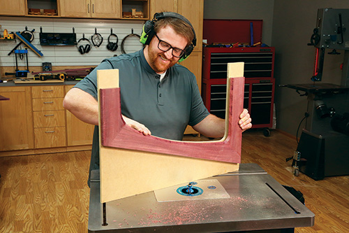 Checking for sharp edges along shelf side