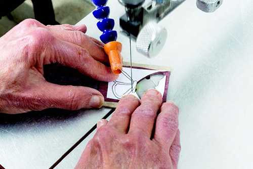 The butterfly wings are stack-cut for ease of cutting. This will give you four wings. Choose the best two for your project.