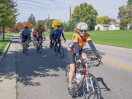 Bike riders out for a ride