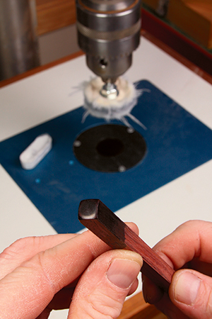 Finishing bed plugs with black dye