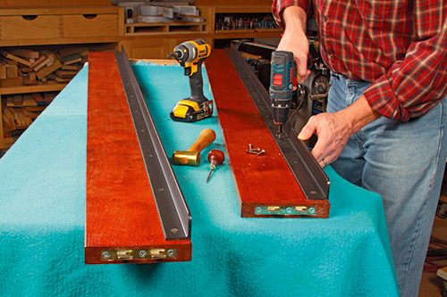 Adding spring supports to mahogany bed rails