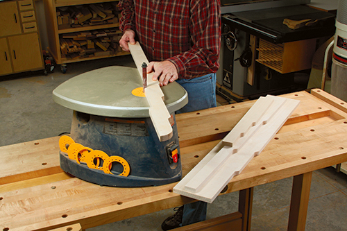 Sanding down bed part templates