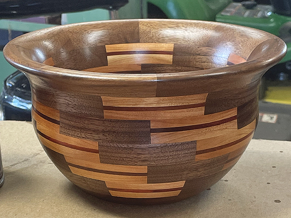 Segmented turned bowl