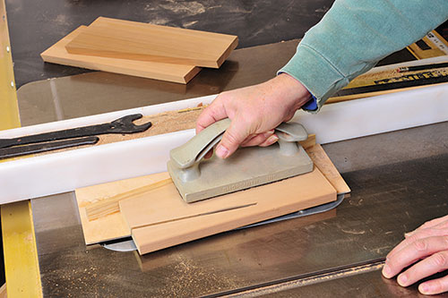 Trimming down half staves from panel