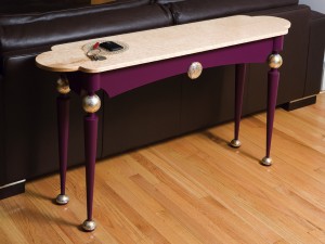 IAN TABLE Ian Kirby took a fanciful departure with this Sofa Table project in our December 2006 issue.