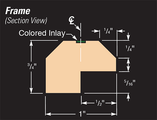 Picture frame inlay diagram