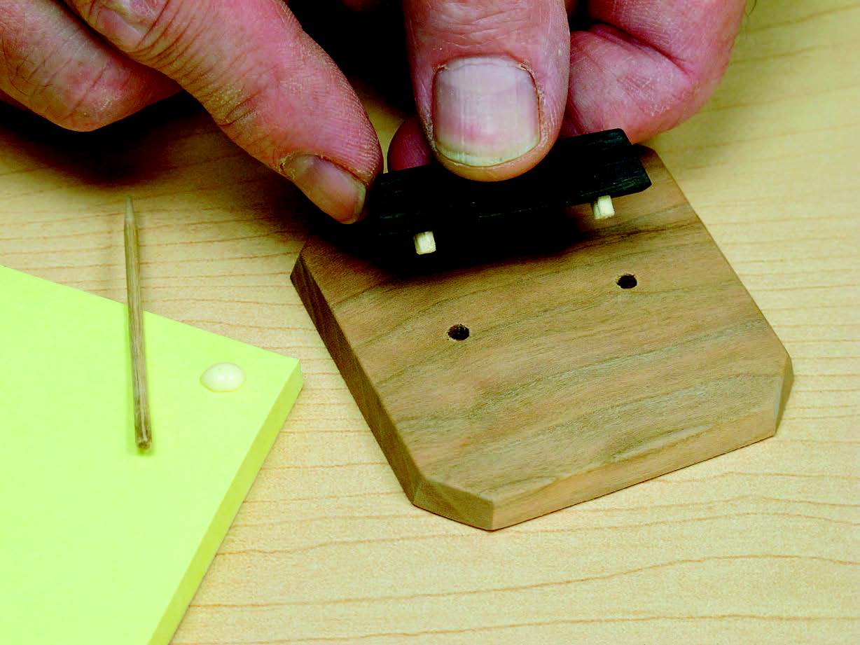 Attaching keepsake box lid handle