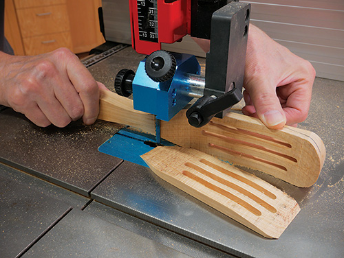 Cutting down spurtle head to size