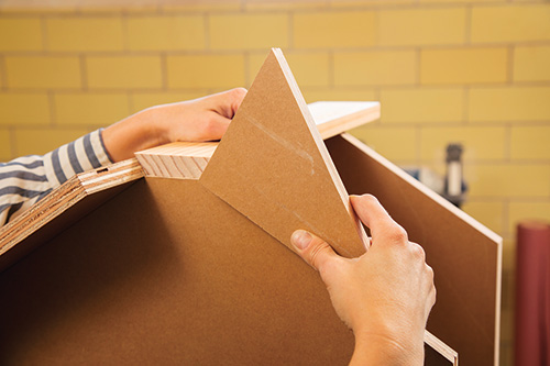 Testing roof panel size on lending library
