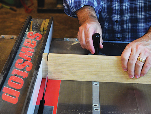 Cutting dovetails in rails for Limbert Hutch assembly