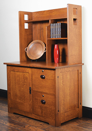 Assembled classic two-piece hutch