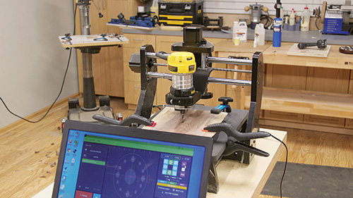 CNC programming for making lollipop clock