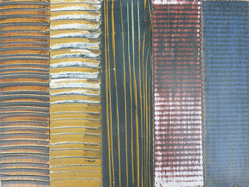 Creating textures in wood with milk paint