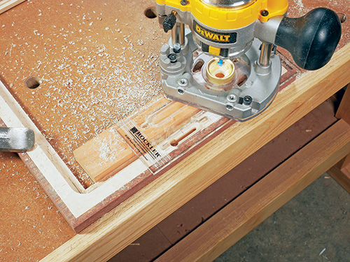 Rockler keyhole slot cutting jig